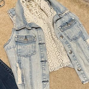Miss Me Jean Vest